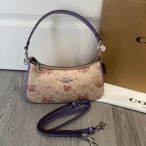 NWT Coach Teri Shoulder/Crossbody Bag with Charm